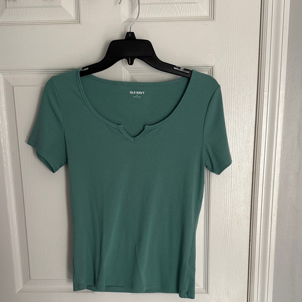 Old Navy Women's Teal Short Sleeve Tee